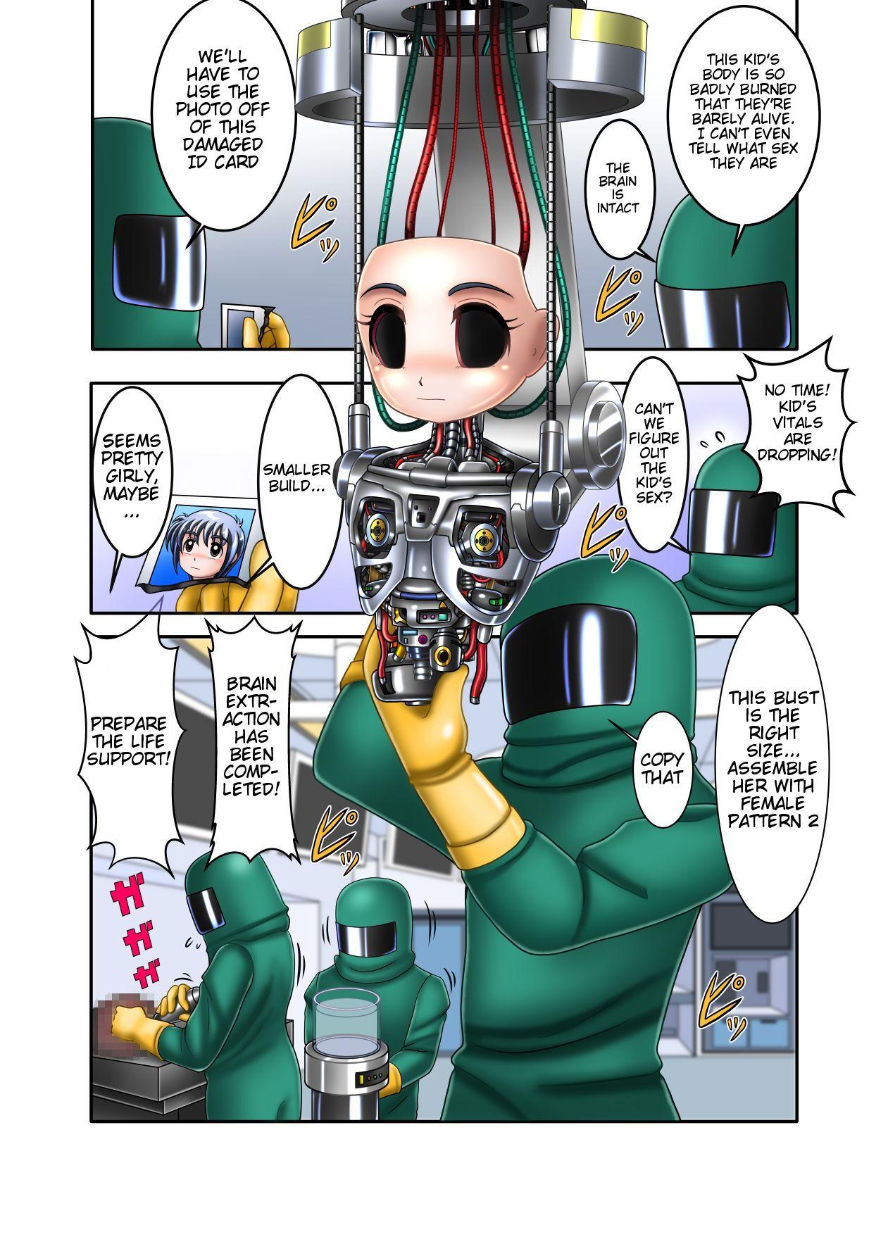 Shower TS Cyborg Mako-chan - Original Nalgona - Page 3