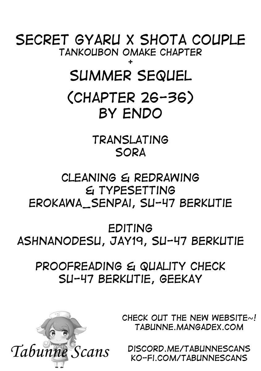 Himitsu no Gal Shota Summer | Secret Gyaru x Shota Couple tankoubon omake chapter + Summer sequel Ch.26-36 90