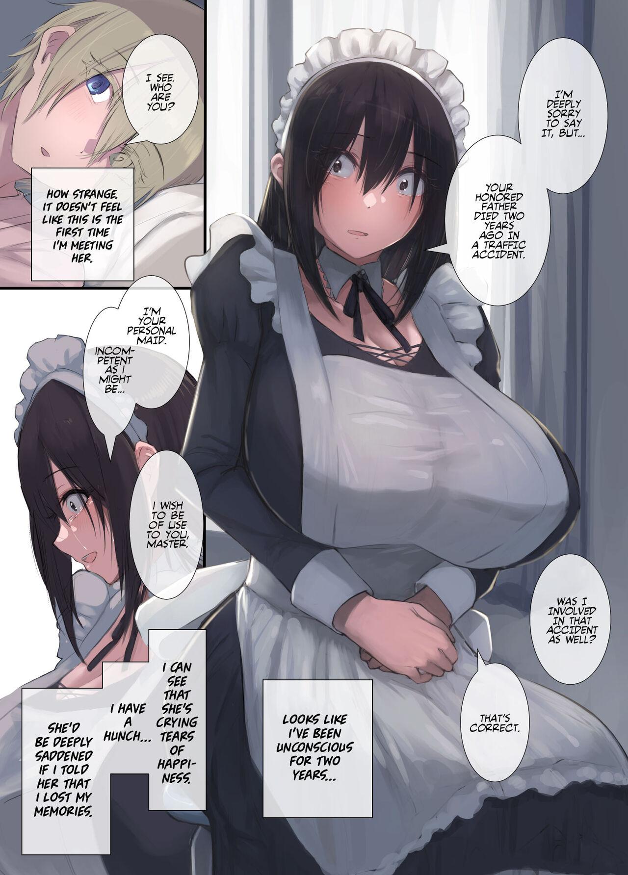 Hot Sluts [4390works (Natsuishi Nana)] Gokuama -Yonpakugan No Maid San- | Super Sweet Crazy-eyed Maid [English] [Team Rabu2] - Original Stepfather - Page 5