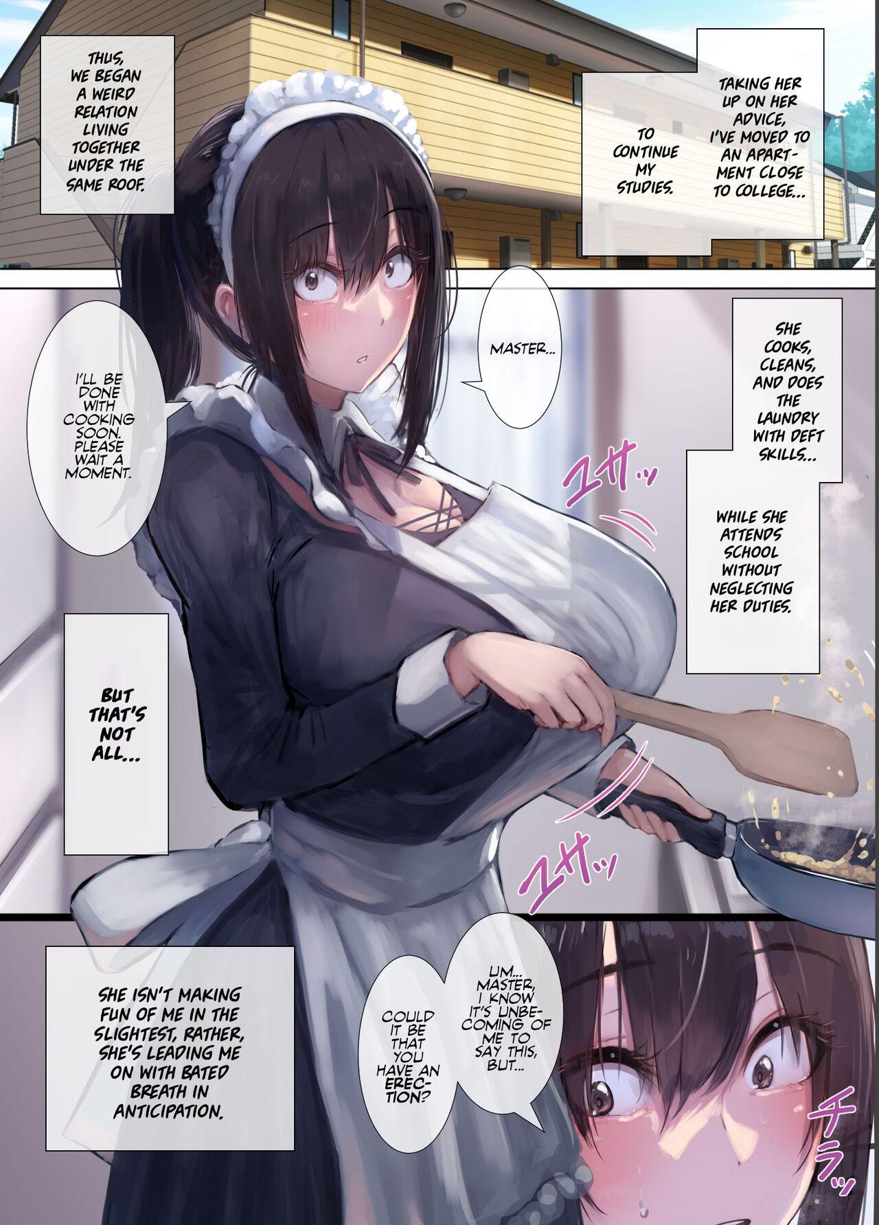 Bathroom [4390works (Natsuishi Nana)] Gokuama -Yonpakugan No Maid San- | Super Sweet Crazy-eyed Maid [English] [Team Rabu2] - Original Bubble Butt - Page 6