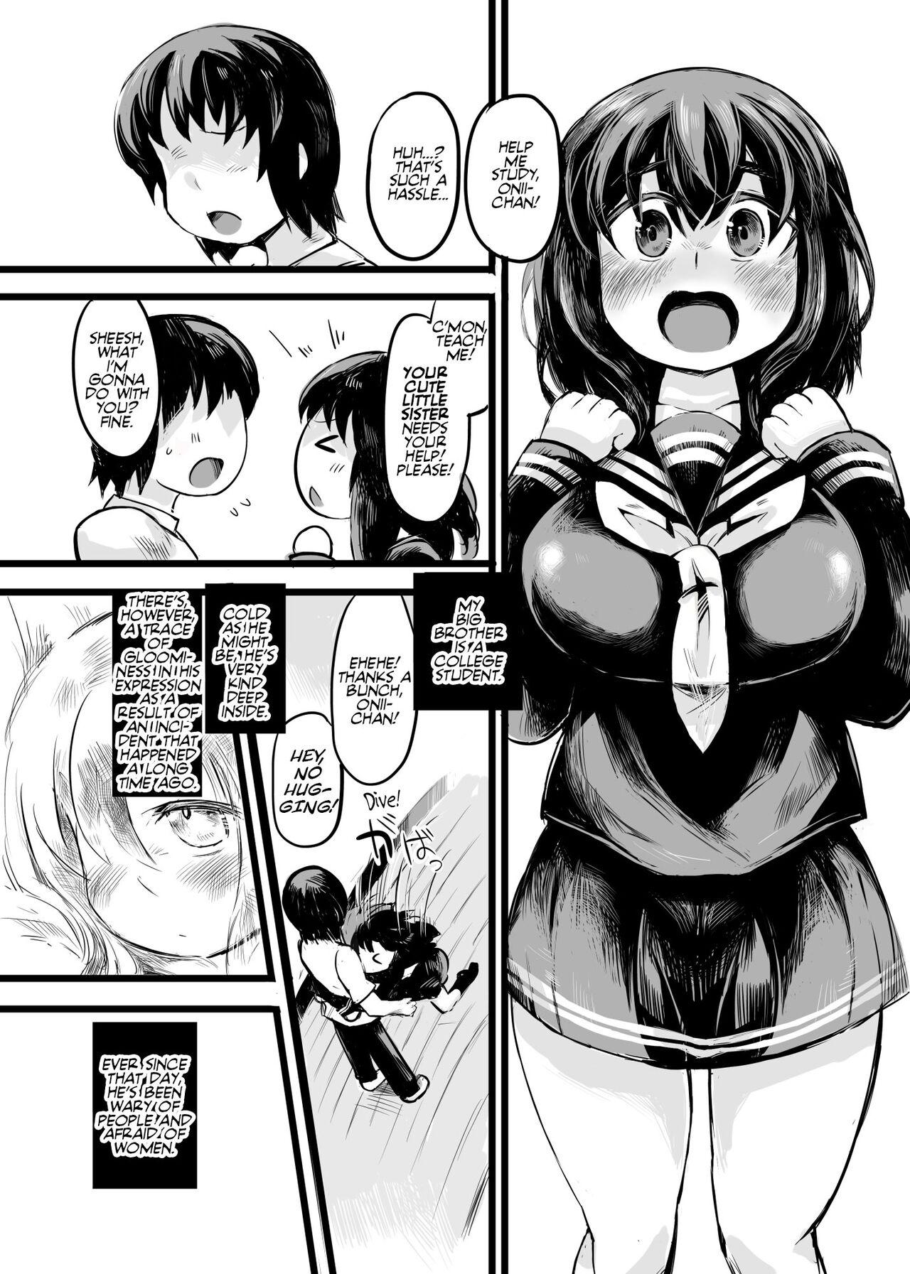 Voyeur [14cm (Gao)] Onii-chan no Josei Kyoufushou wa Watashi ga Naosundakarane! | Fixing Onii-chan's fear of women! [English] [Team Rabu2] - Original Ssbbw - Page 4