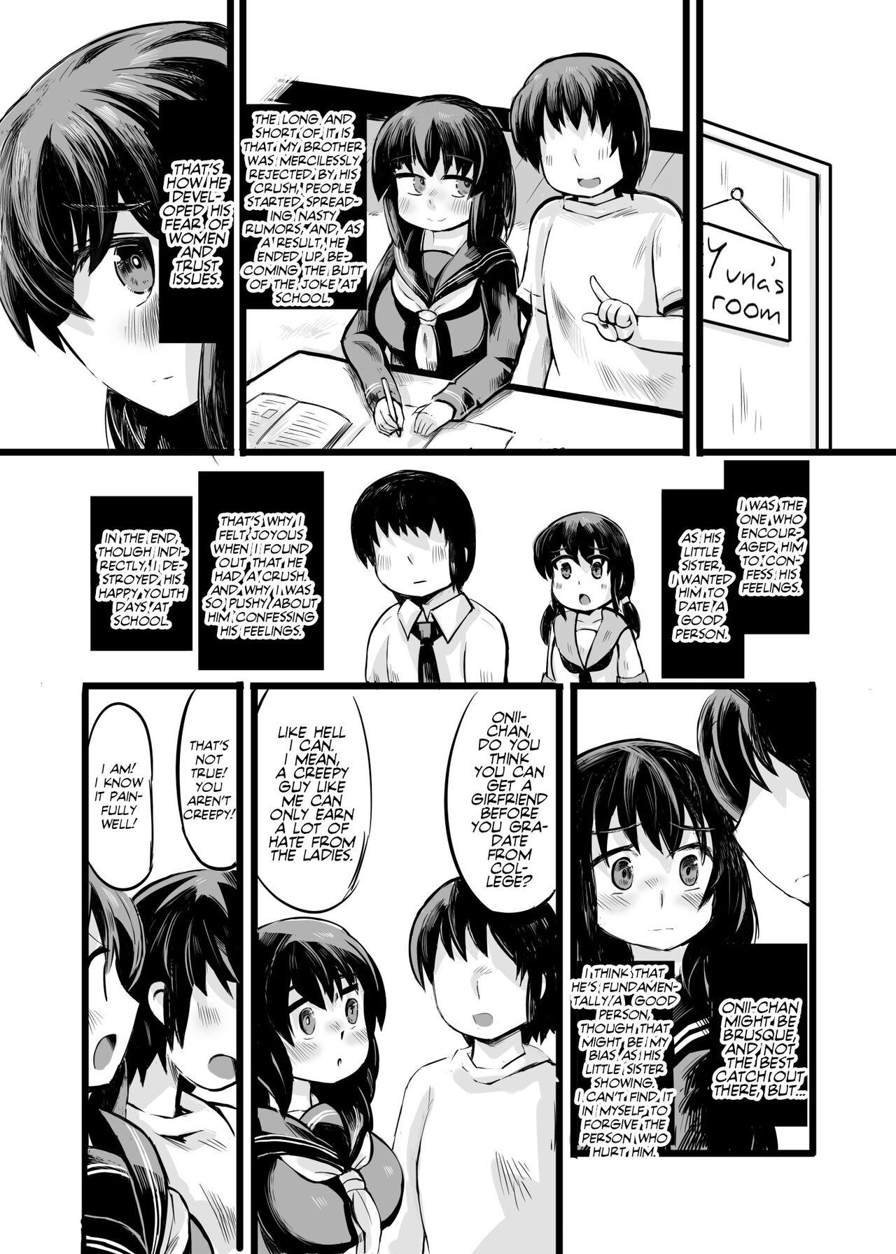 Voyeur [14cm (Gao)] Onii-chan no Josei Kyoufushou wa Watashi ga Naosundakarane! | Fixing Onii-chan's fear of women! [English] [Team Rabu2] - Original Ssbbw - Page 5