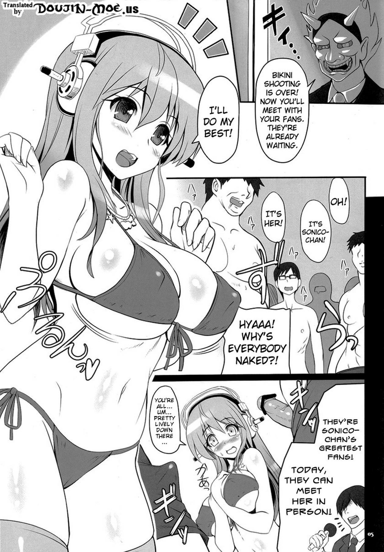 Foreplay Best Shot! - Super sonico Blow Job - Page 5