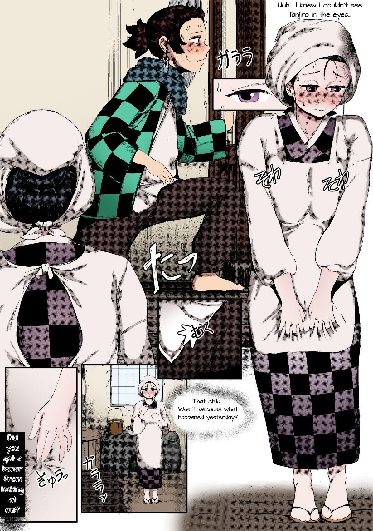 Dykes [REDchicken] Haha to Watashi (ge) | Mother and I (Second Part) [English] [Uncle Bane][Colorized by Rissfield] - Kimetsu no yaiba Para - Page 4