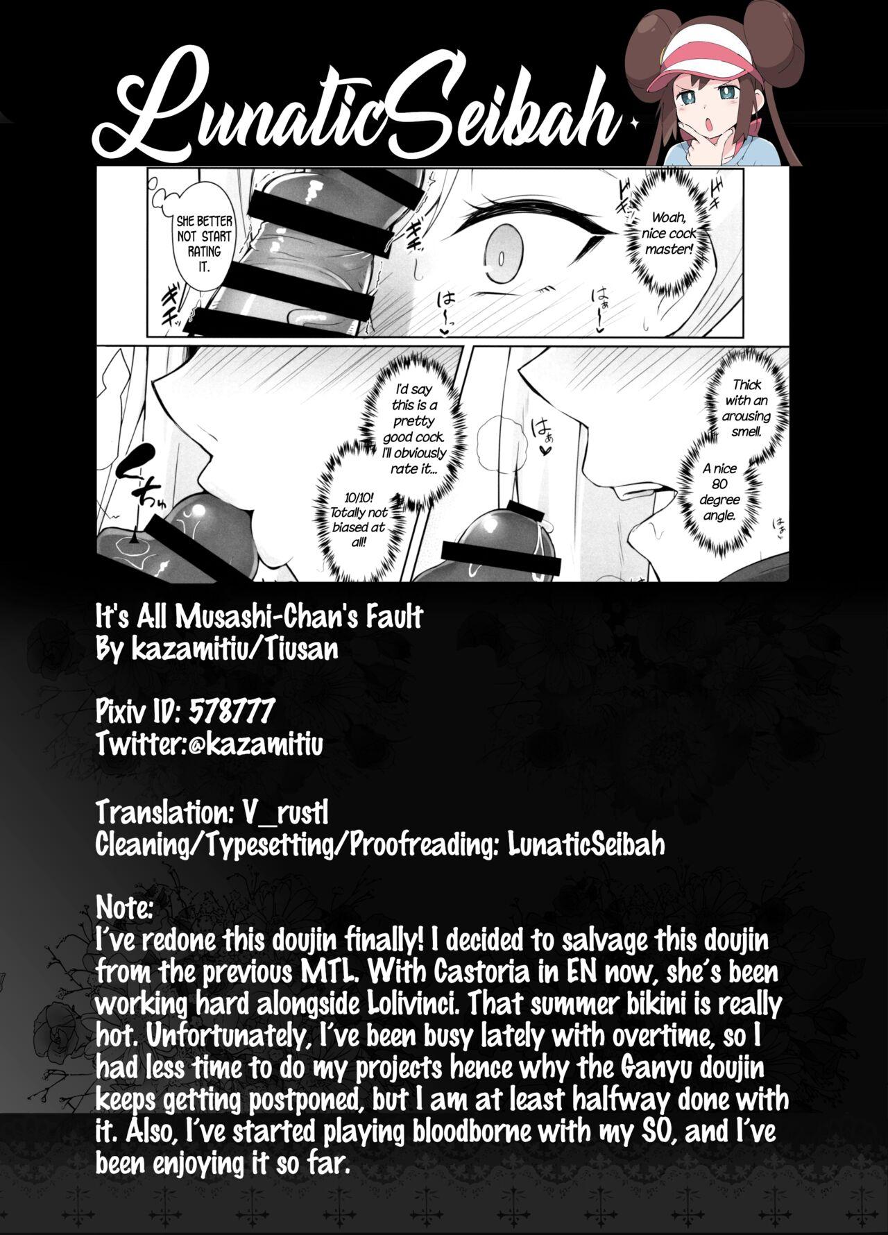 Amateur Sex (C97) [Tiusan Kingdom (Kazamitiu)] Daitai Musashi-chan no Sei | It's All Musashi-Chan's Fault (Fate/Grand Order) [English] [LunaticSeibah] - Fate grand order Gayemo - Page 22