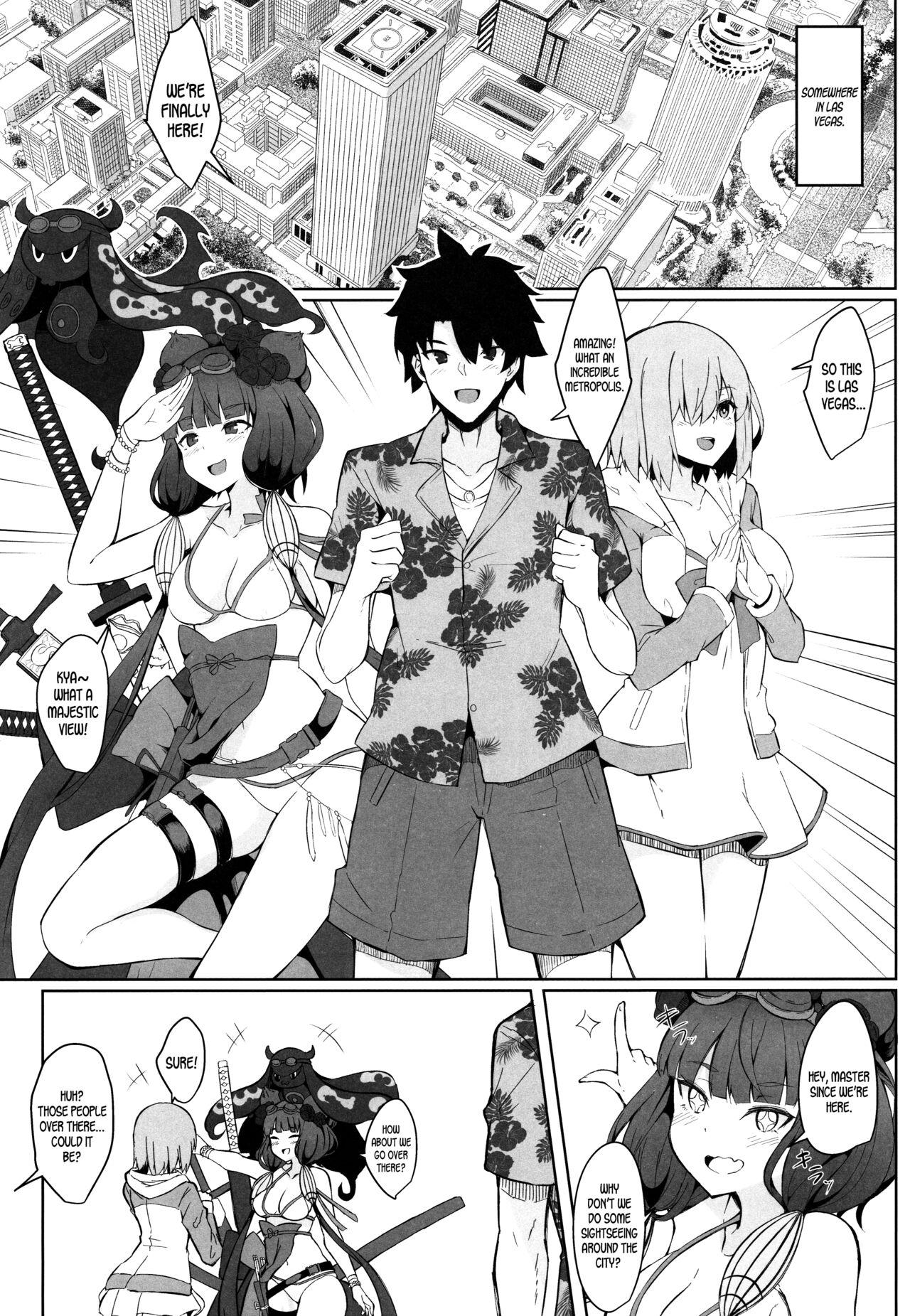 Curious (C97) [Tiusan Kingdom (Kazamitiu)] Daitai Musashi-chan no Sei | It's All Musashi-Chan's Fault (Fate/Grand Order) [English] [LunaticSeibah] - Fate grand order Cumming - Page 4