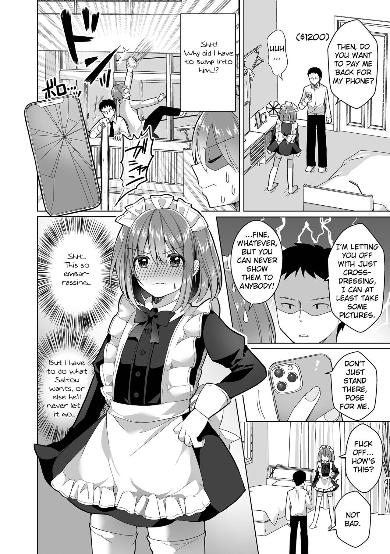 Enema Sumaho Bakibaki Wabi Meido | Dressed as a Maid for Breaking His Phone Fucking - Page 2
