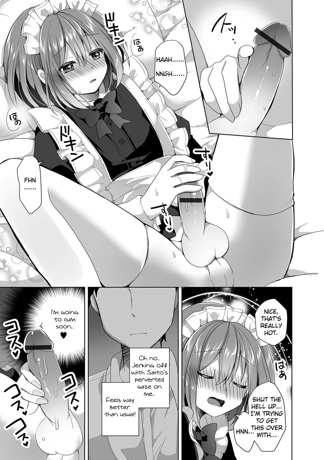 Enema Sumaho Bakibaki Wabi Meido | Dressed as a Maid for Breaking His Phone Fucking - Page 7