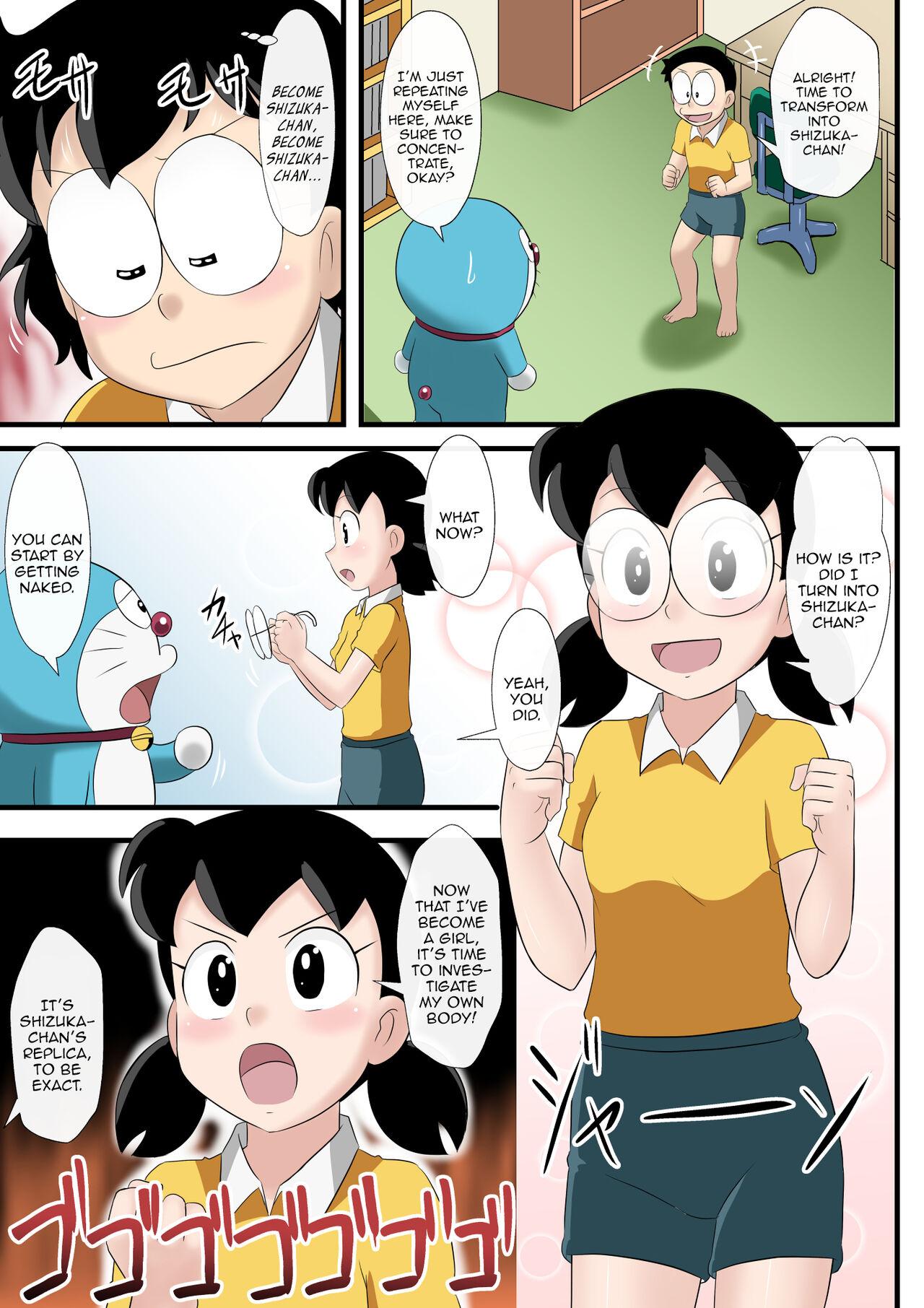 White Girl [Circle Takaya] if -sizuka- 6 (Doraemon) [English] [Aoitenshi] - Doraemon Massage Sex - Page 4
