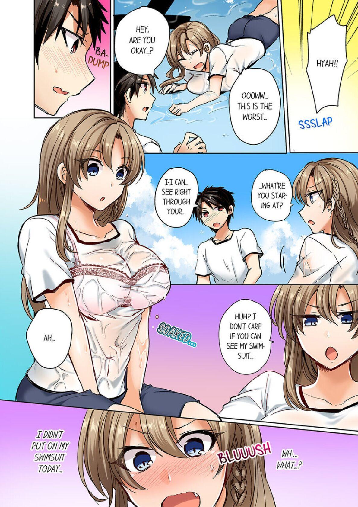 Ass Fucking My Swimsuit Slipped... And it went in!? A Mixed Synchronized Swimming Club with More Than Just Nip Slips in Store! ~ 1 Masturbacion - Page 8