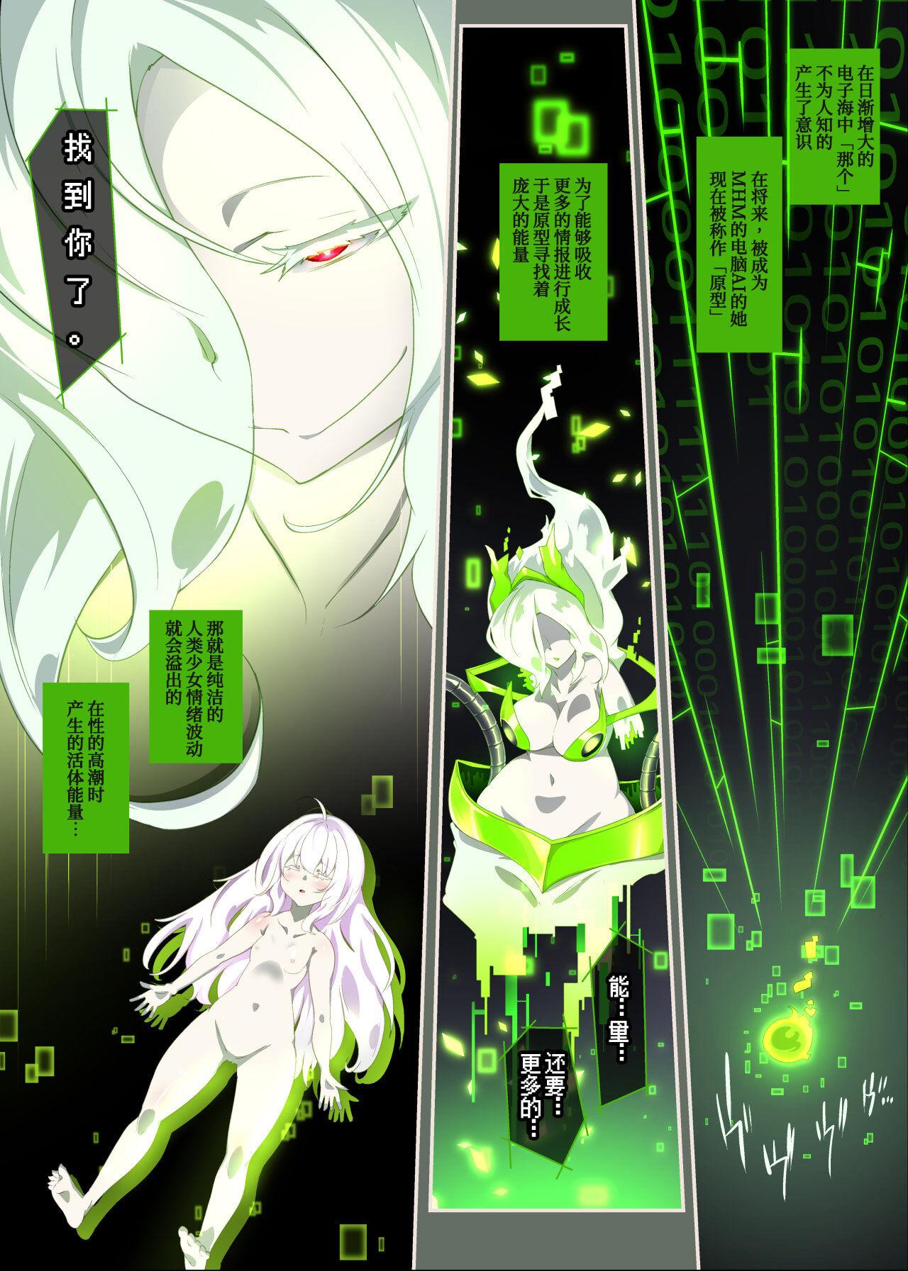 Blowjob Shoujo no Anata ga Dennoukuukan de Seitai Energy wo Shiboritorareru Puchi Manga Virtual - Page 2