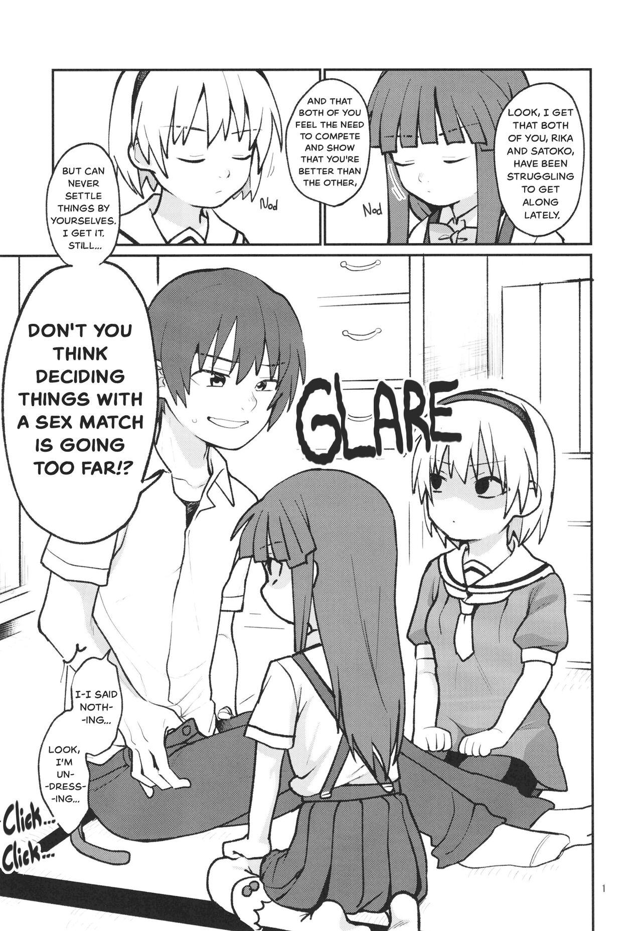 Boku ga!'`Watashi ga!'`Ichiban eroinodesu!'`Desu wa!' | "I am The..." "I'm The..." "Lewdest!" "Right!?" "Am I Not!?" 3