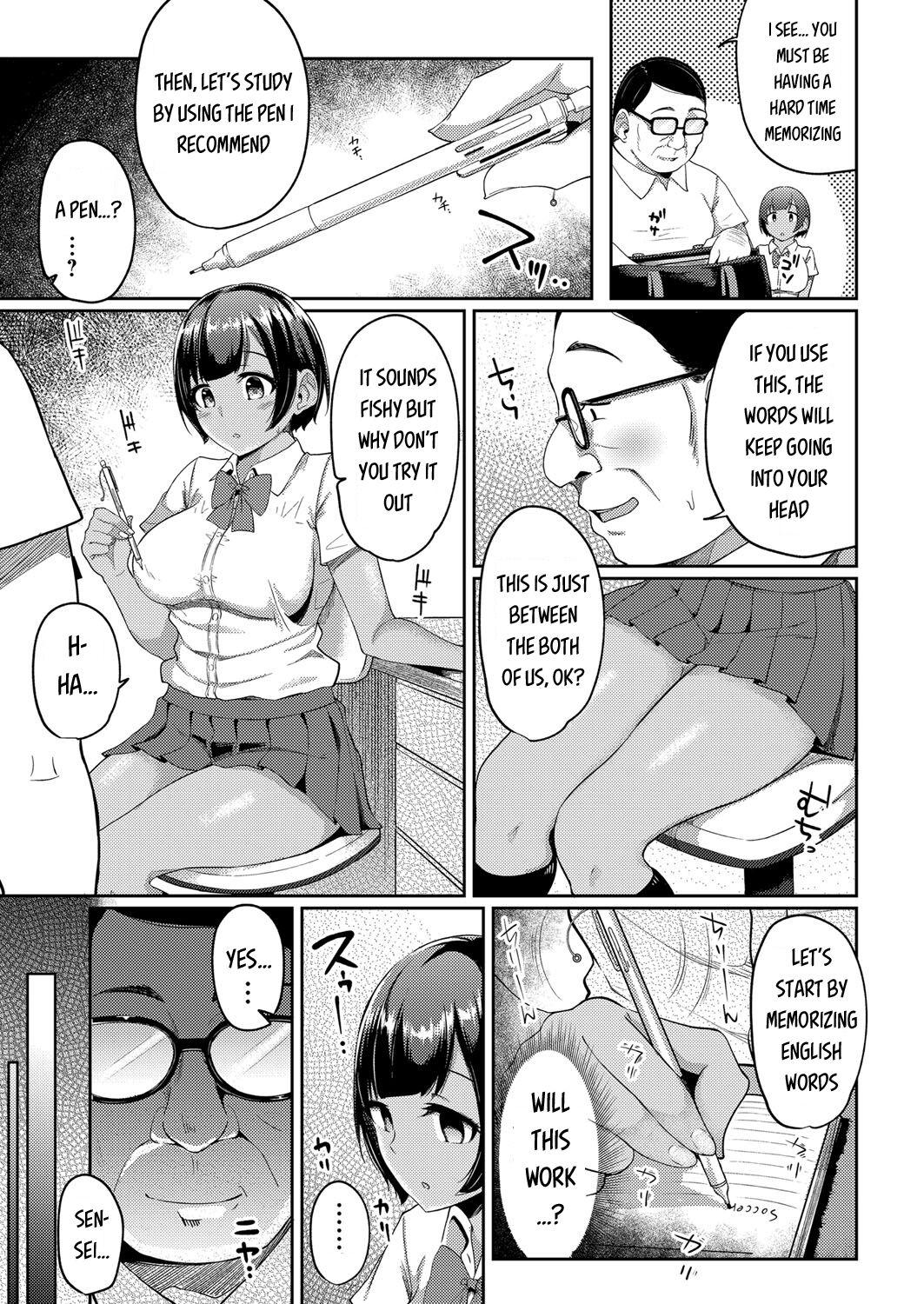 Bondage [Yuna] Hypnosis Pencil ~Oji-san Katei Kyoushi to Kyouei Mizugi JK no Man-to-man Saimin Gakushuu~ Zenpen (COMIC Grape Vol. 98) [English] [SquigglesJP] Lesbian Porn - Page 3