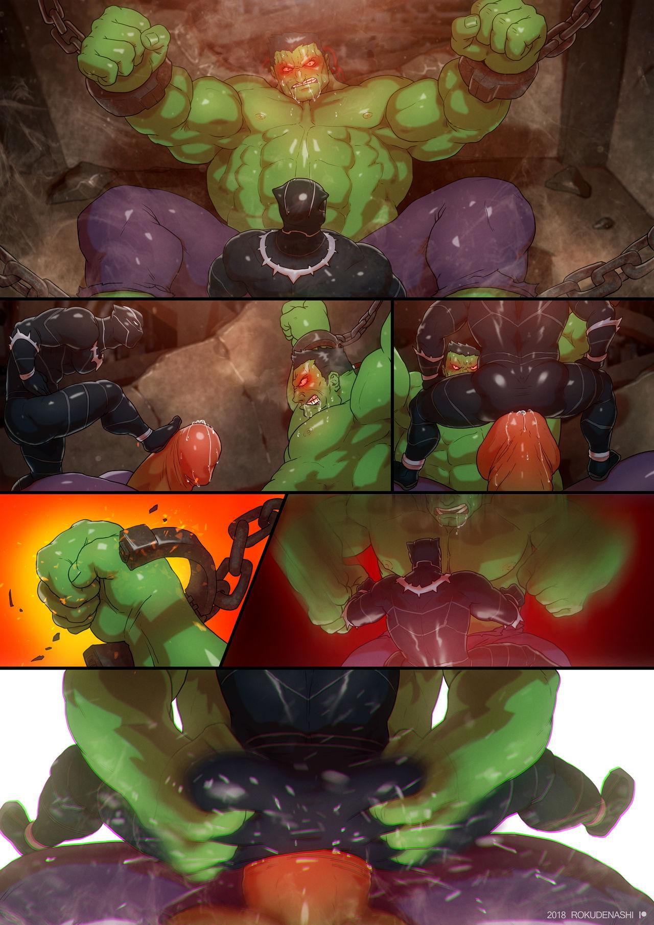 Fucking Girls Taming the Beast - Avengers Black panther Stroking - Page 4