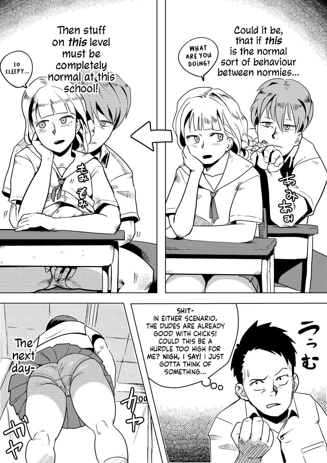 Dick Sucking Do sukebe gakkyū de joshi to nakayoku naru hōhō | How To Get Along With The Girls From St. Simp Private School - Original Verga - Page 7