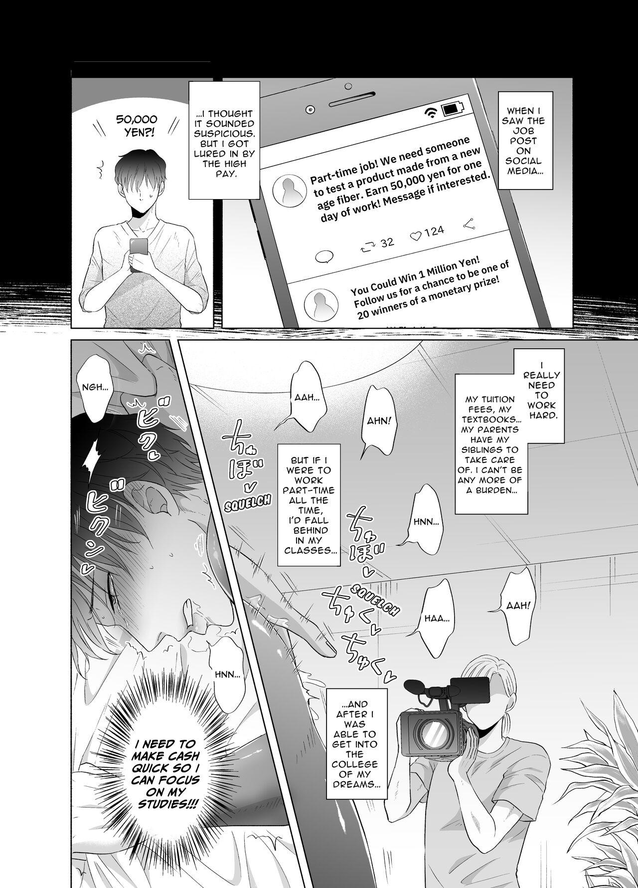 Gloryholes [Kanraitei (Beniko)] Kugakusei Touma-kun no Grey na Beit | Toma's Questionable Part-time Job [English] - Original Gay Hunks - Page 11