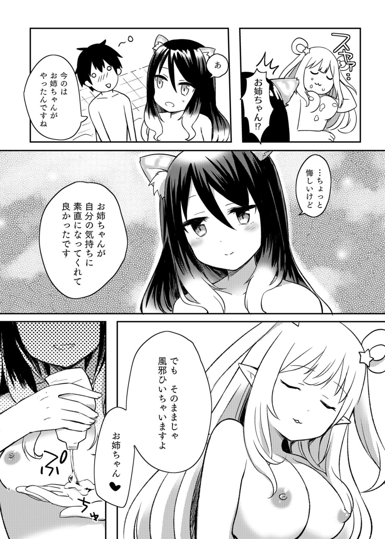 Face Sitting Hatsune to Shiori no Yukemuri Daisakusen - Princess connect Wild Amateurs - Page 8