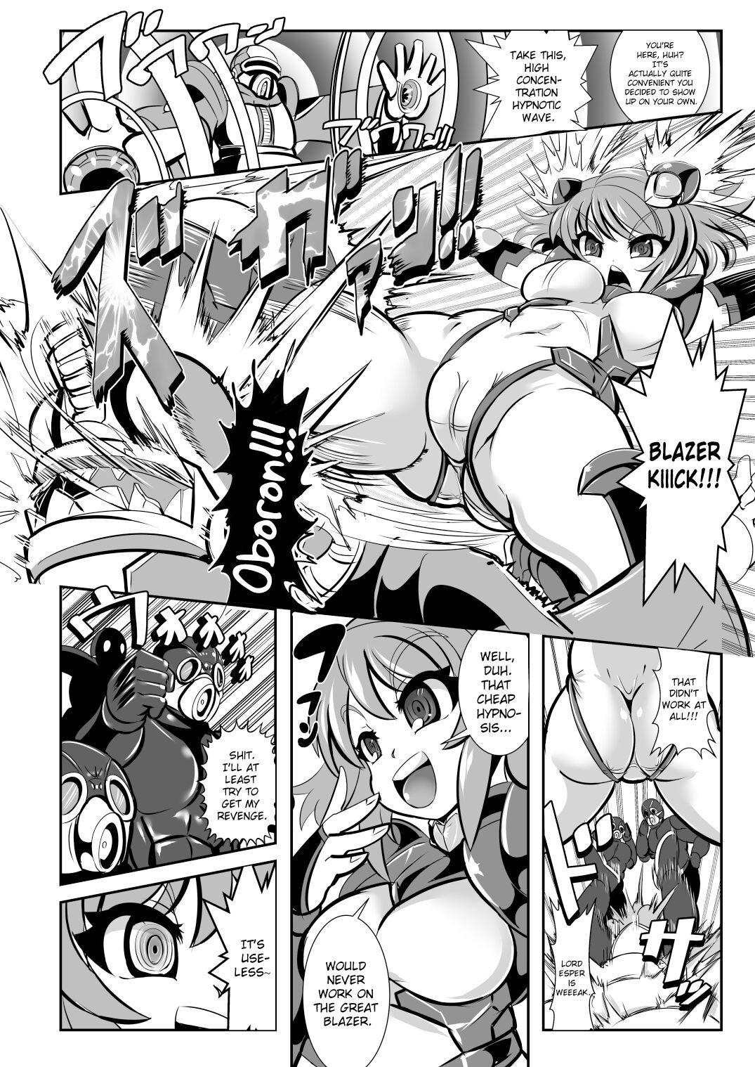 Shemale Tetsujin Shoujo Blazer VS Saimin Kaijin Toilet - Page 4