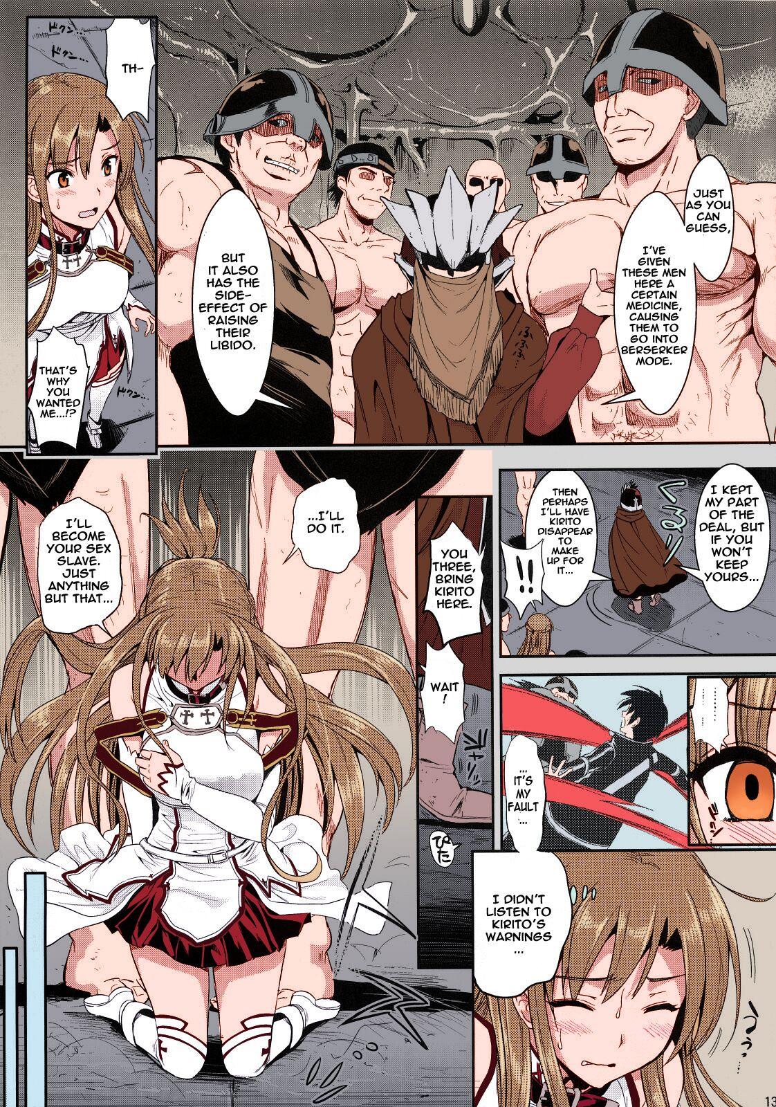 Anal Gape (C83) [YURIRU-RARIKA (Kojima Saya, Lazu)] Shujou Seikou II α Watashi... Okasarete Anal ni Mezamemashita | Captive Sex II - After Being R-ped, I was Awakened to Anal (Sword Art Online) [English] {doujin-moe.us} [decensored] [Nakitah] [Colori - Page 12