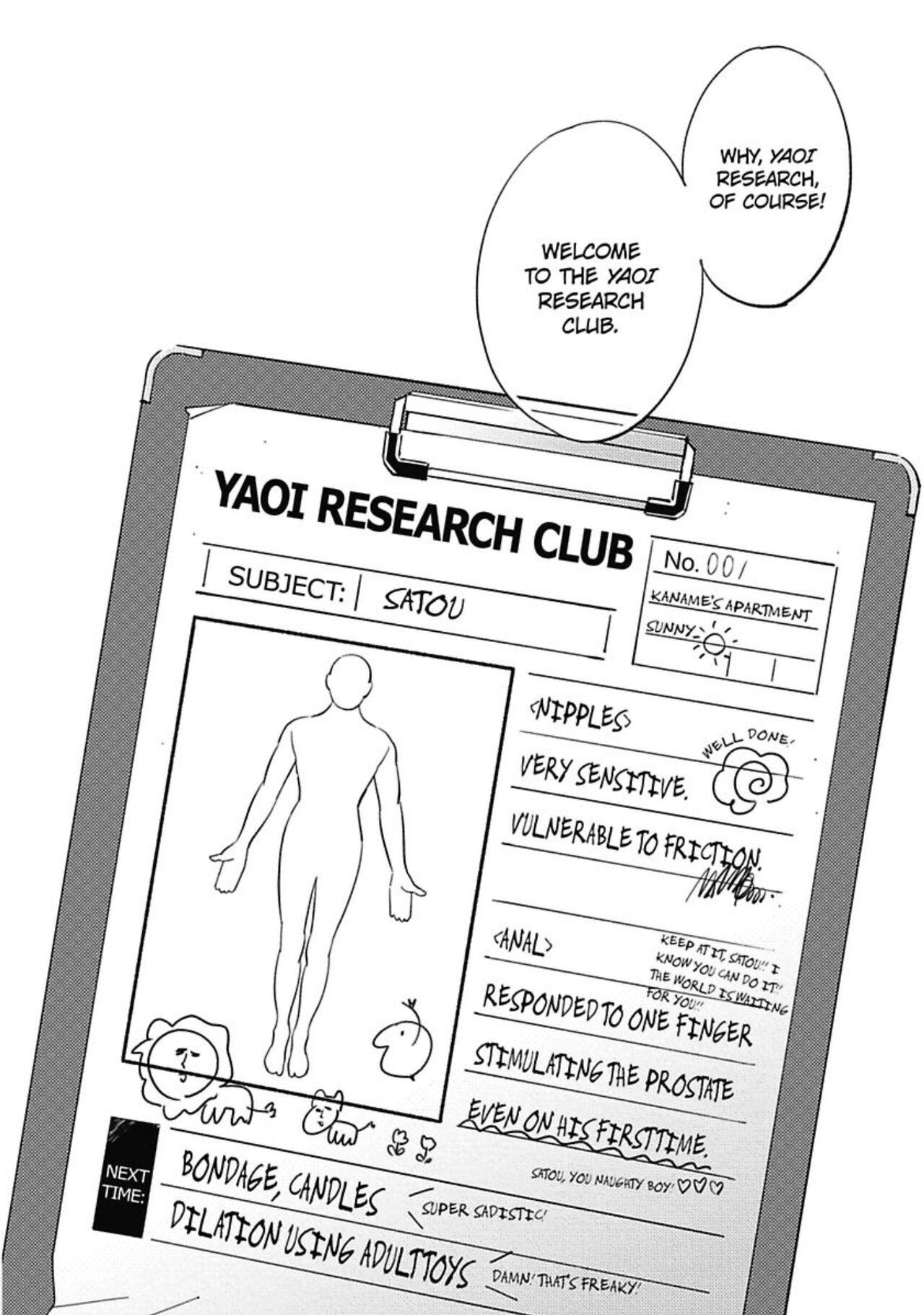 Welcome to The Yaoi Research Club 01 27