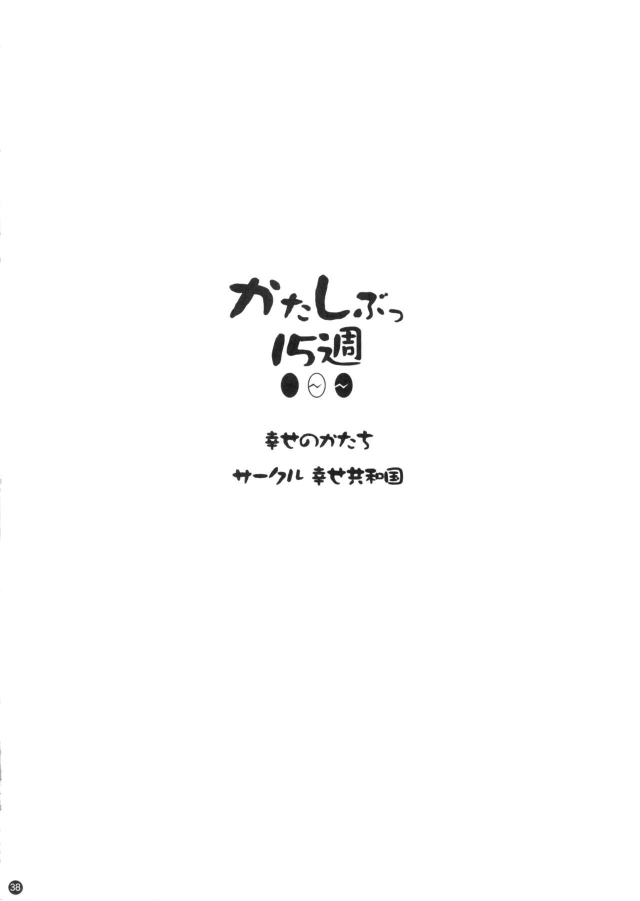 (C88) [Shiawase Kyouwakoku (Shiawase no Katachi)] Katashibut 0-2-15-shuu (Decensored) (English) 37