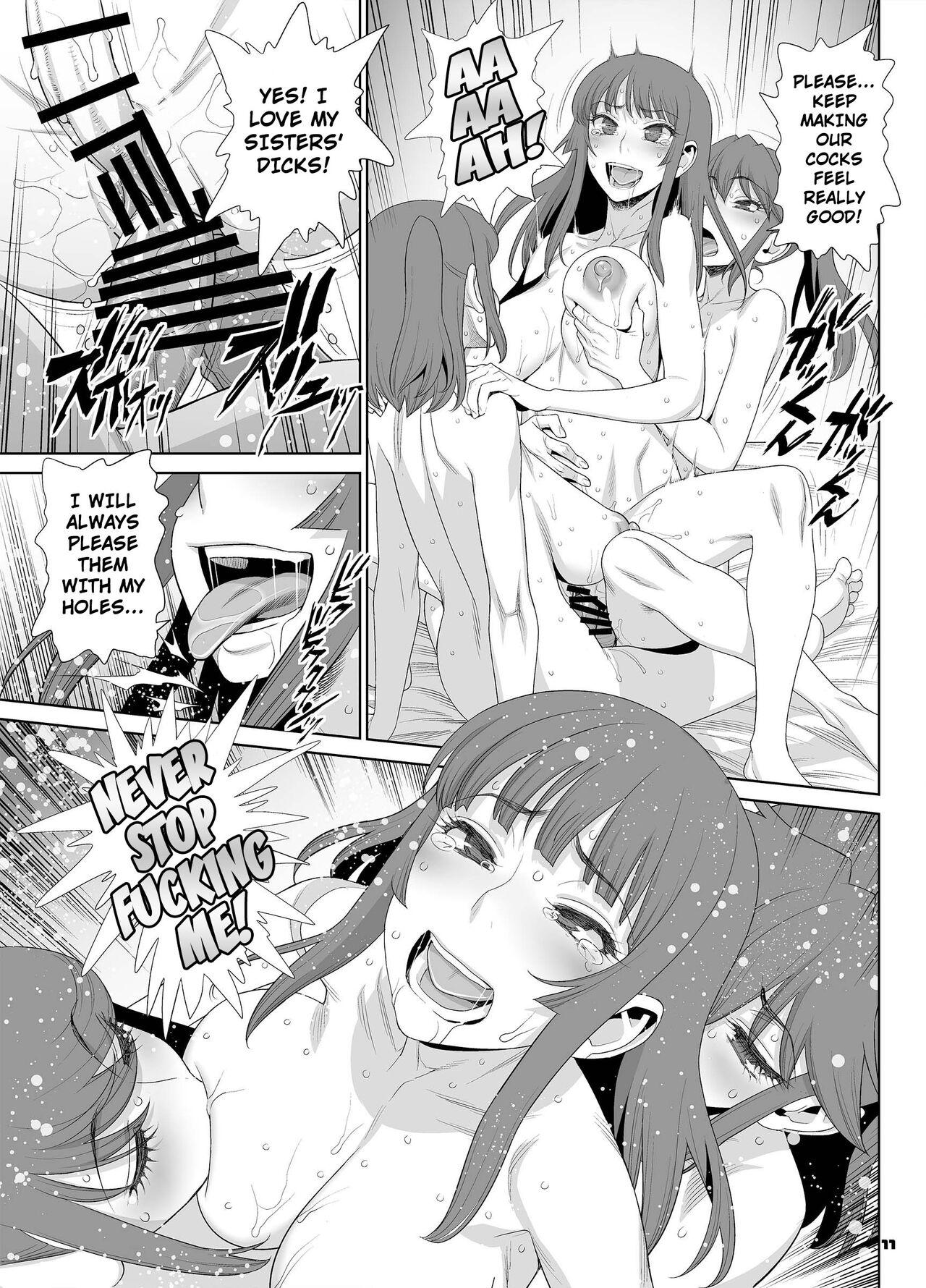 Great Fuck Inran Futanari Sanshimai Asa made 3P Nama Sex | 3 Lewd Futanari Sisters Keep Having Sex Until Morning - Original Old - Page 11