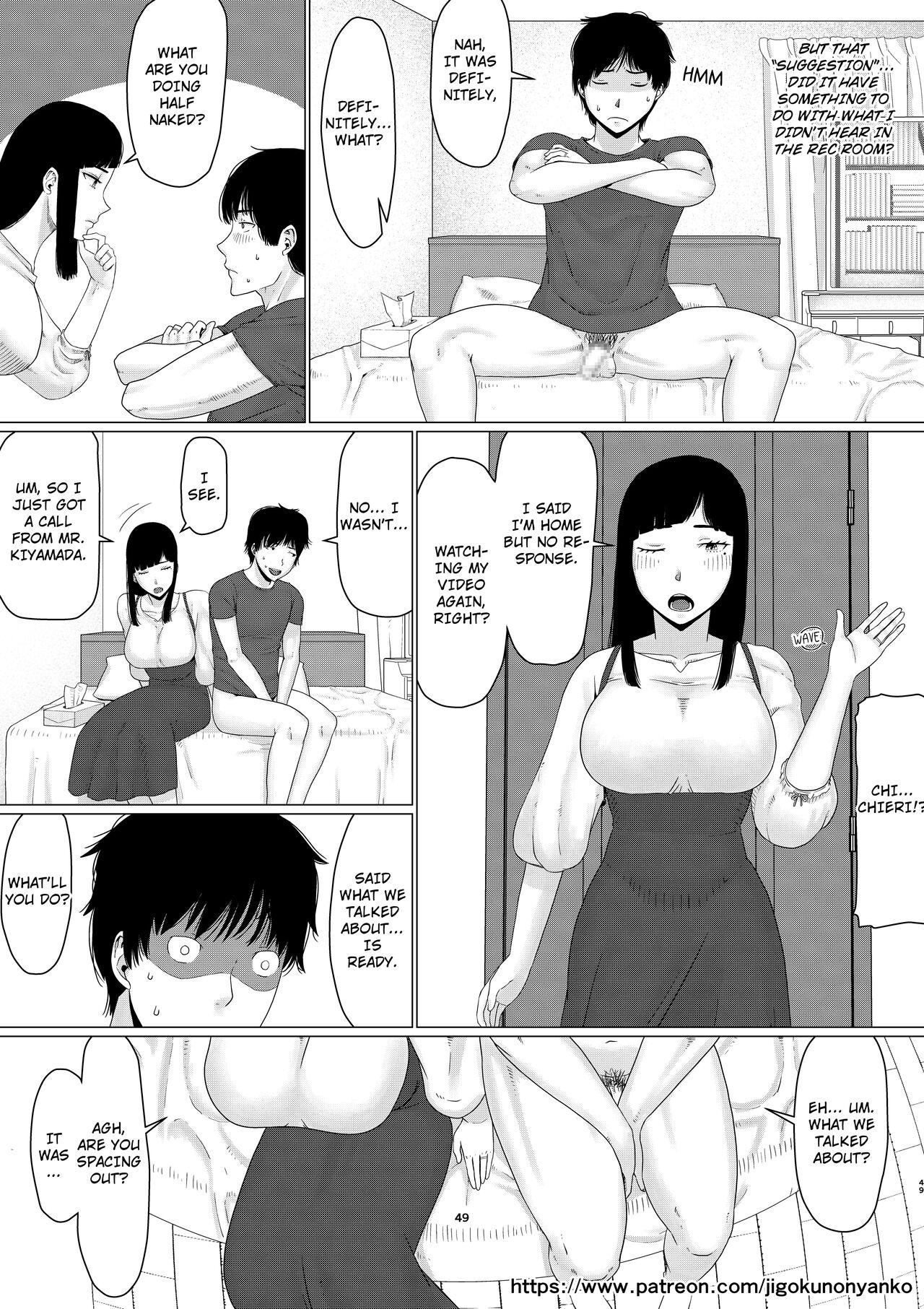 [Jigoku no Nyanko] Chieri-san Never Gives Up! 3 Part-1:Perverted toilet wife who fertilizes anyone's sperm with her husband's approval [Eng] 48