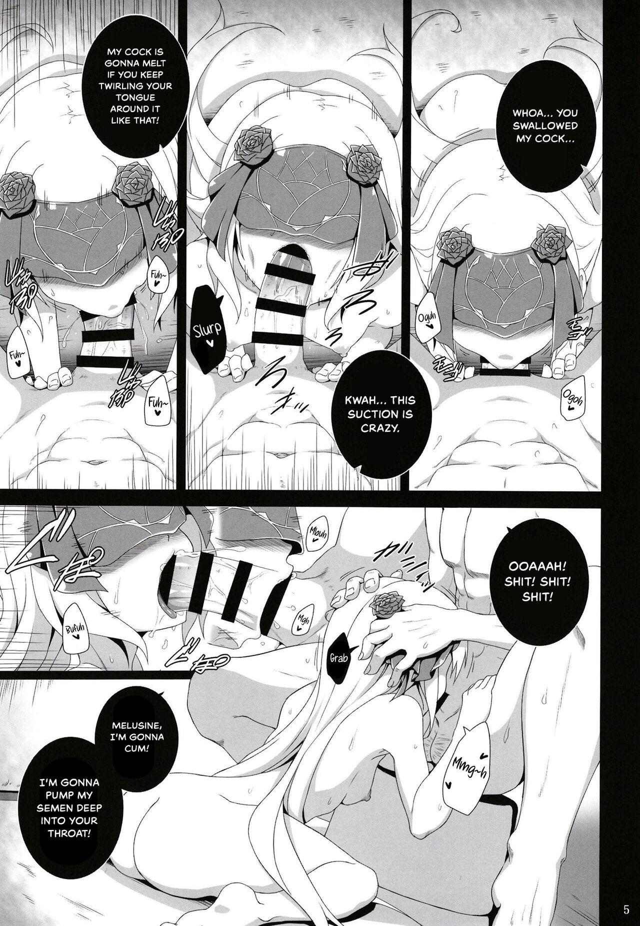 Ejaculation Melusine to Ofuro de Ichaicha suru Hon | A Book About Making Love With Melusine In The Bath - Fate grand order Sexo - Page 7