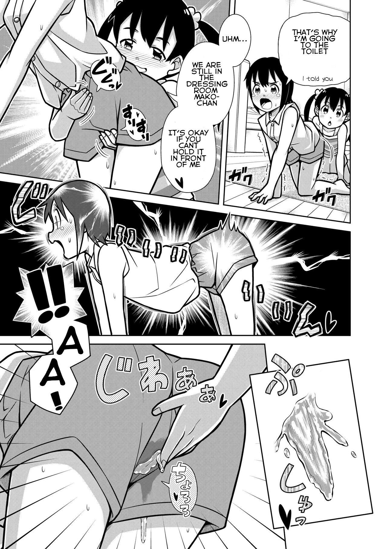 Hot Girl Futari no Omorashi Mizuasobi | Peeplaying Together in the Water - Original Lez Fuck - Page 8